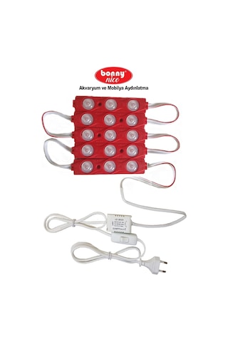 Akvaryum Modül Led Aydınlatma Kırmızı Işık Anahtarlı 5'Li 432002758