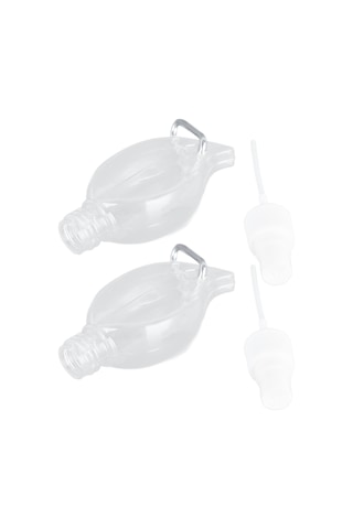 Hangfox 50ml Pet Plastik Sprey Şişe, Seyahat Anahtarlık Eşliği, 2 Adet/set, Transparent, Sıvı Sabun/el Dezenfektanı İçin, Kaçırmaz, Yeniden Kullanılabilir Anahtarlık Rengi Rastgele Diğer