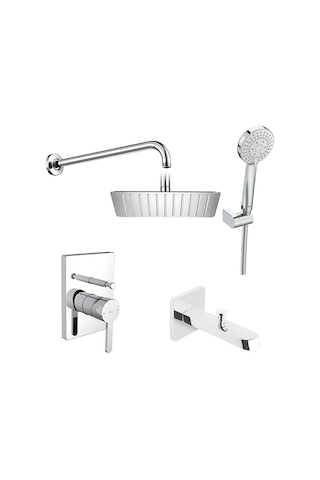 Roca Carelia Pack Eco Ankastre Banyo Seti Gagalı Krom A5D258AC0K