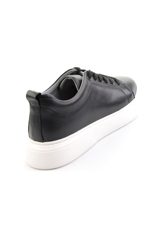 Bambi Siyah Hakiki Deri Erkek Sneaker E01082102043