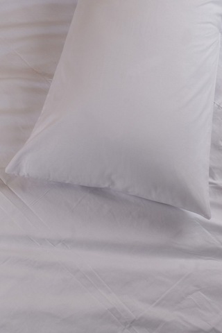 Paris Serisi 2 Adet 57tel Pamuk Ranforce Otel Yastık Kılıfı 50 70cm Beyaz
