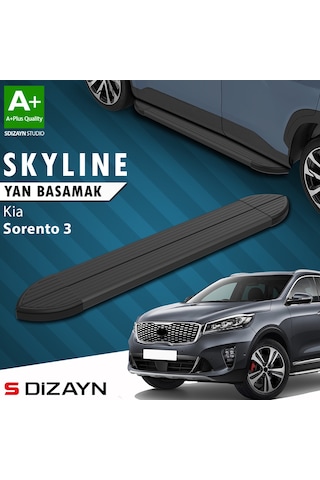 S-dizayn Kia Sorento 3 Skyline Siyah Yan Basamak 183 Cm 2014-2020 A+ Kalite