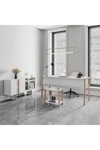 Lagomood Zenith Ofis Takımı Beyaz Meşe