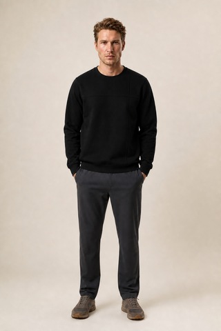 Redline Benko Regular Fit Kışlık Sweatshirt Yeni Sezon Siyah