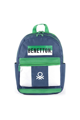 United Colors Of Benetton Bnt04279 Erkek Moda Çocuk Çanta Lacivert/Yeşil/Beyaz Çok Renkli