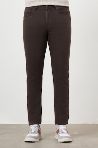 Morven Erkek Kahve Mevsimlik Pamuk 5 Cep Dynamic Fit Jean Pantolon 24ms003033400 Kahve