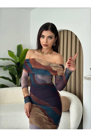 Sevilla Madonna Yaka Tül Elbise Ki Remit