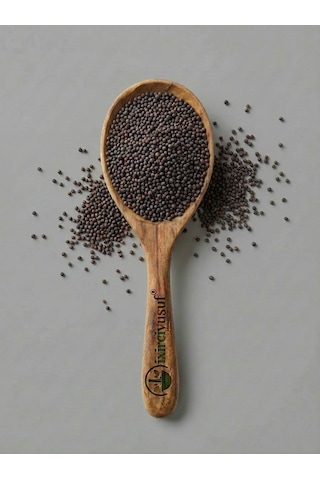 İxirciyusuf Siyah Hardal Siyah Hardal Tohumu Black Mustard Seed Brassica Nigra Doğal Tane 100 G