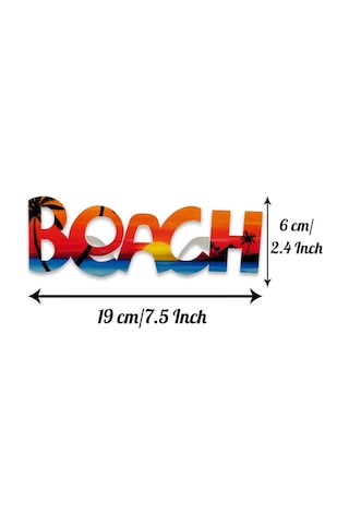 Beach Yazılı Parti Gözlüğü Yaza Merhaba Hawaii Show Gözlüğü 19x6 Cm " 86781891