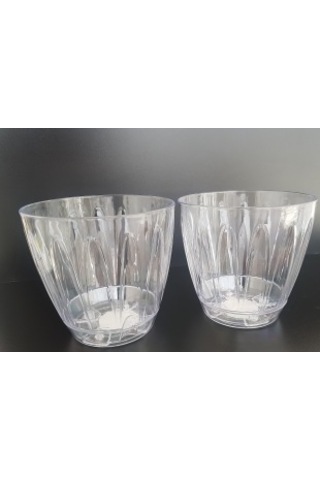 2 Adet 1,5 lt Orkide Saksısı ve 3 lt Orkide Toprağı Tabaklı