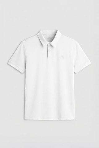 Tommy Life Beyaz Basic Göğüs Logolu Standart Kalıp Triko Polo Yaka Erkek T-shirt - 87768 Beyaz