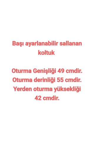 Sallanan Koltuk Puf Hediye Krem