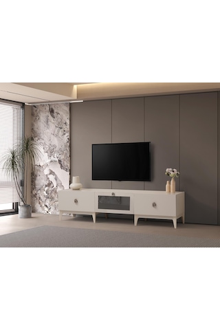 Sude Modern Dolaplı Tv Ünitesi 180 45 45 Vizon