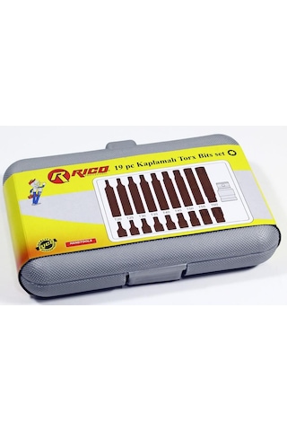 Rico 005-kk0002 Kaplamalı Torx Tork Bits Uç Seti Takımı 19 Parça