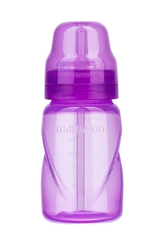 Mamajoo Antikolik Akıtmaz Pipetli Bardak 270 ml Mor, 12 Ay+