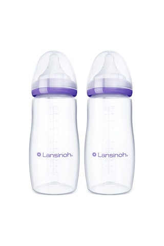 Lansinoh® 2 X 330 ML Biberon ve NaturalWave® Biberon Emziği (6 Ay+)