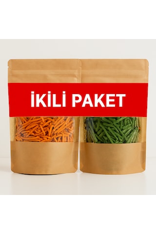 Emt Gıda Ev Yapımı %100 Doğal Avantajlı İkili Paket 500'er Gramlık Erişte Ispanaklı&domatesli-biberli