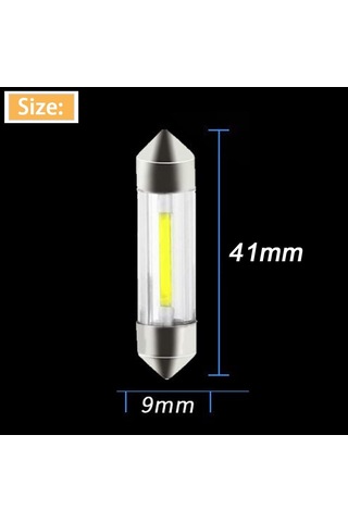 Suofeng 12v Dc Led Soğutucu Ampulü 41mm - Karavan Kampçı Buzdolabı Aydınlatması 6000k Beyaz Işık 1w 130 Lm 360 Aydınlatma 2'li Paket