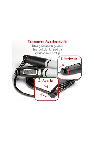 Kyto Ayarlanabilir Dijital Sayaçlı Atlama İpi