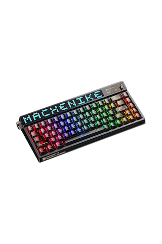 Machenike KT68 Pro Tri-Mode Yellow Switch LCD RGB İngilizce Oyuncu Klavye