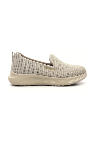 King Paolo H5182 Kadın Memory Foam Comfort Bağcıksız Tekstil Spor Ayakkabı Bej