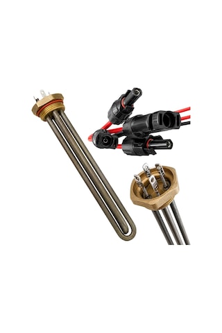 Powermaster Pm-29934 40mm Pirinç Başlıklı Solar Rezistans - Mc4 Konnektörlü Pabuçlu Tam Set