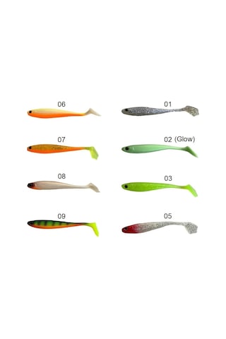 Captain 3587 Dagi Duck Shad 9cm 7gr 5'li Paket Silikon Yem