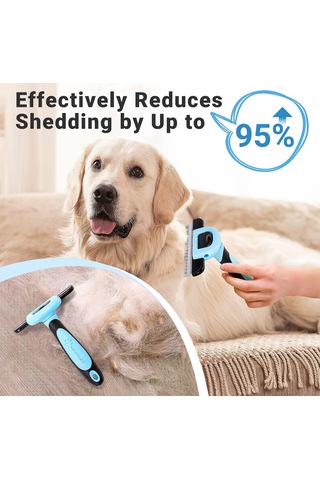 Evcil Hayvan Bakım Fırçası, Köpekler Ve Kediler İçin Deshedding Aleti, Kısa Orta Ve Uzun Evcil Hayvan Tüyleri İ