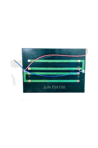 Küçük Mini Güneş Paneli 7cmx10cm 6 Volt Uç Kablolu