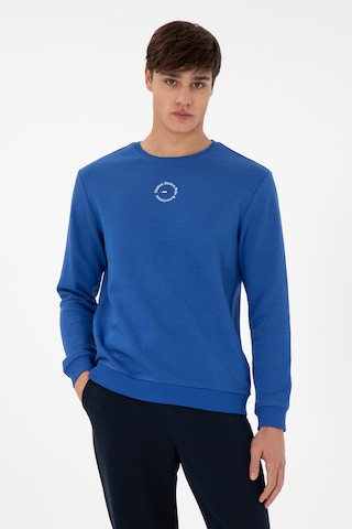 U.S. Polo Assn. Erkek Regular Fit Bisiklet Yaka Saks Sweatshirt 50293436-VR045