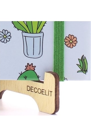 Home Dekor Hediye Lastikli Noktalı Sert Kapak Kaktüs Defter Hdh75