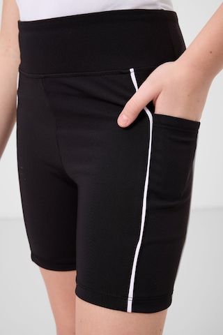 Tommylife Siyah Esnek Standart Fit Basic Performans Kız Çocuk Tayt - 75189 Siyah