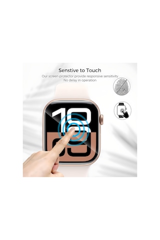 Apple Watch Series 10 Gps + Cellular 42mm Ekran Koruyucu Nano Jelatin 6 Adet - İnce Ve Esnek