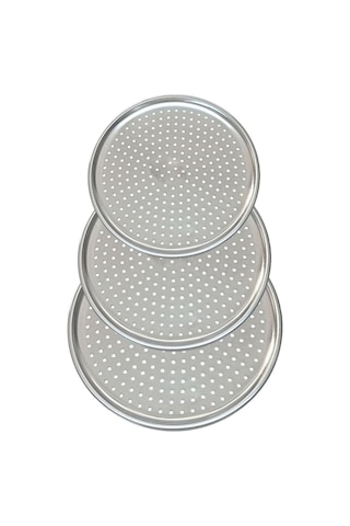 Hitfoni 28-32-36 Delikli Pizza Lahmacun Pide Tepsisi 3'lü Set Hitfoni 28-32-36 Delikli Pizza Lahmacun Pide Tepsisi 3'lü Set