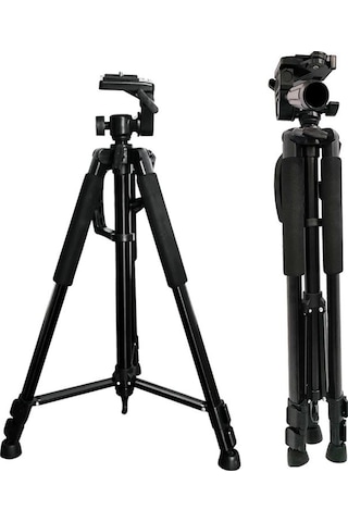 Ayex Lt-3366 140cm Tripod 3 Yönlü Kafa, Su Terazili, Kamera Ve Telefon Uyumlu