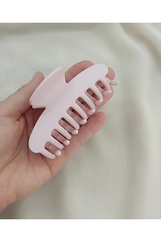 Toka Saç Aksesuarı 9 Cm İthal Ürün Mandal Saç Tokası Renk Açık Pembe 09419134