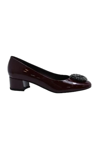 Poletto Hakiki Deri Bordo Ayakkabı Günlük 916 90 V2-1096 Bordo