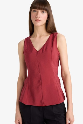 Defacto V Yaka Modal Kolsuz Bluz G2687ax25wnbr285 Bordo