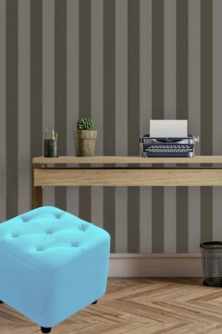 Most Hallow Kapitoneli Kare Puf 18 Turkuaz Kadife Kumaş Evinize