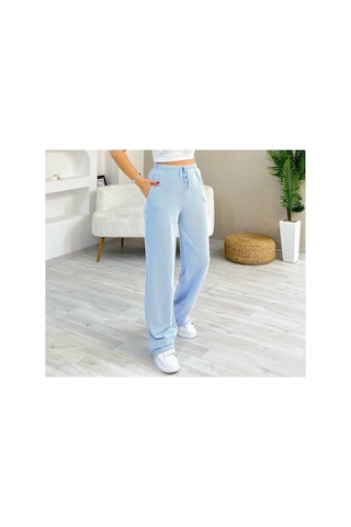Çınar Boutique Çizgili Pantolon Mavi Mavi Çınar Boutique Çizgili Pantolon Mavi Mavi