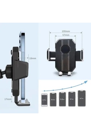 Dodes Universal Çok Fonksiyonlu Telefon Tutucu Çok Renkli