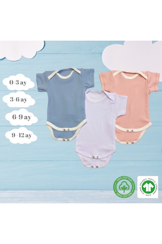 Harmandar Çıtçıtlı Zıbın 3'lü Çok Renkli