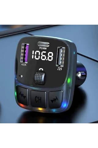 Lexroo Bluetooth Araç Kiti Fm Transmitter & 30w Hızlı Şarj