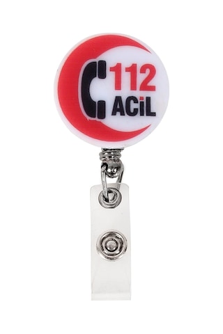112 Acil Temalı Yoyo Yaka Kartlığı AKS-ACL-002