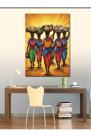 Kanvas Tablo Afrikalı Kadın İşçileri 100cmx140cm