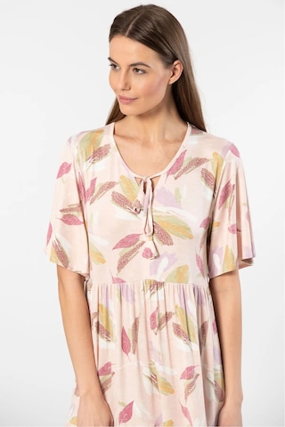 Türen 3354 Kadın Kısa Kollu Elbise-pudra Pudra