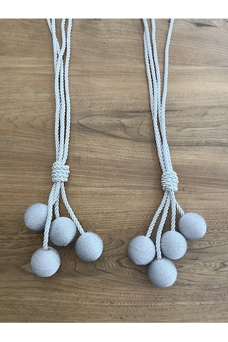 Ege Nin Atölyesinden Broçöl , Yan Bağlama , Perde Süsü , 2 Adet 8 Top