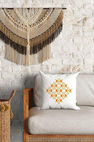 Etnik Motif Desenli Çift Yön Dijital Baskılı Dekoratif Kırlent Kılıfı Yastık Kılıfı 39x39cm Karışık/Çok Renkli
