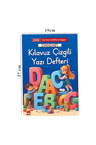 Yeni Müfradat Güzel Yazı Defteri A4 19x27 Cm 24 Yaprak 6 Adet Standart Kılavuz Çizgili Yazı Defteri Satır Aralıklarına Uygun
