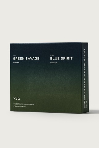 Zara Man Green Savage Wınter- Man Blue Spırıt Wınter Parfüm 2x 100 Ml Amber